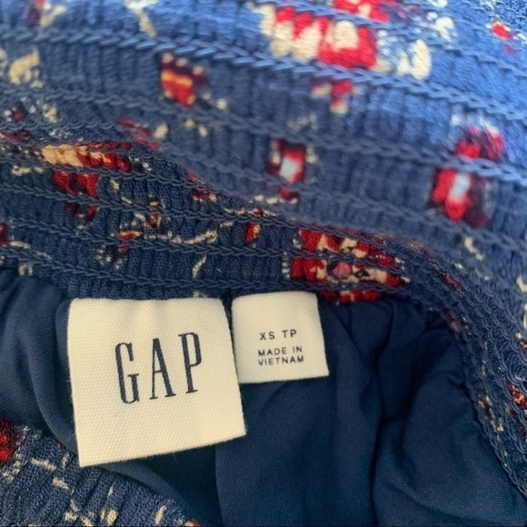 GAP Blue/Red Floral Print Maxi Skirt Size XS - Picture 8 of 14